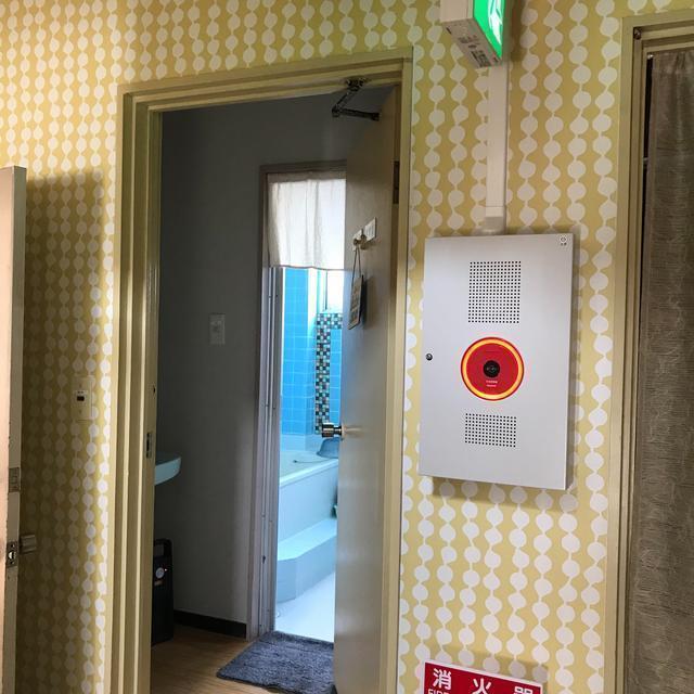 共用のお風呂です。1フロア3部屋で共用です。各階にお風呂はあります。