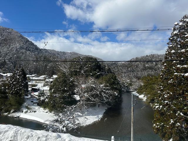 鮎はうすから見える高時川
