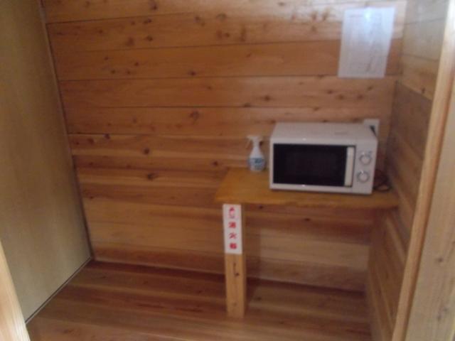 共用電子レンジ。
